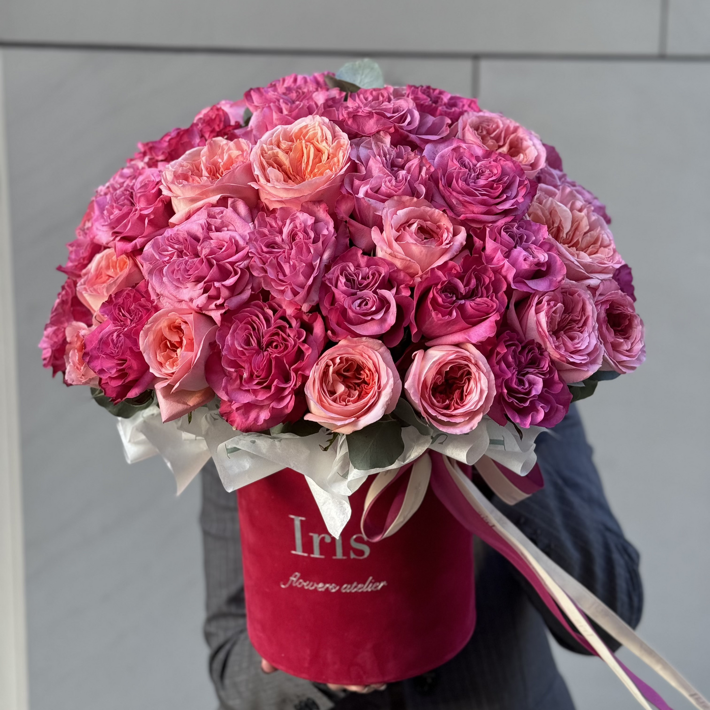 Flowerbox mixed roses 2