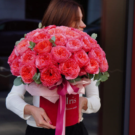 Flowerbox with Pink Xpression roses