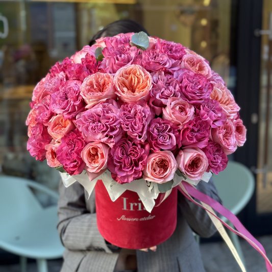 Flowerbox mixed roses 2